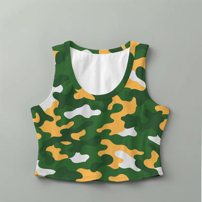 Green Bay Football Game Day All-Over Print High-Stretch Short Women's Tank Top