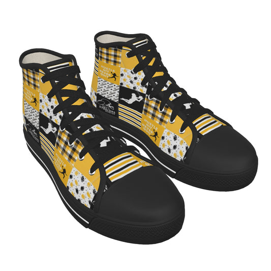 Men's Black Sole Canvas Shoes