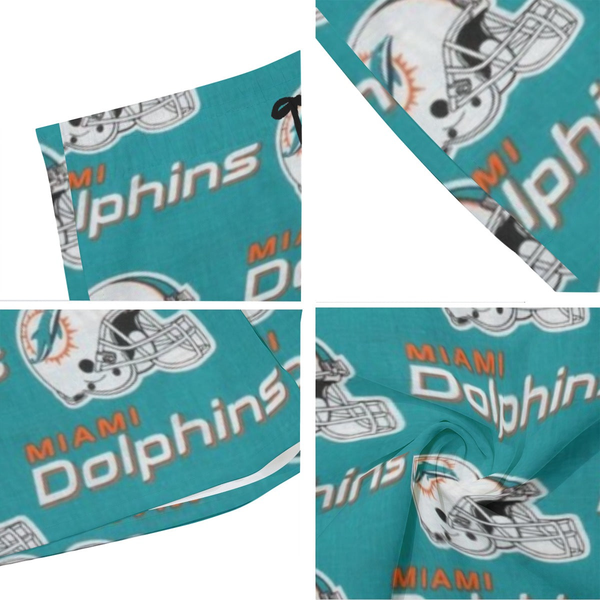 Miami Football Game Day All-Over Print Men's Beach Shorts With Elastic Waist