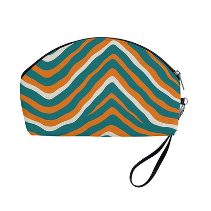 Miami Football Game Day Curved Cosmetic Bags