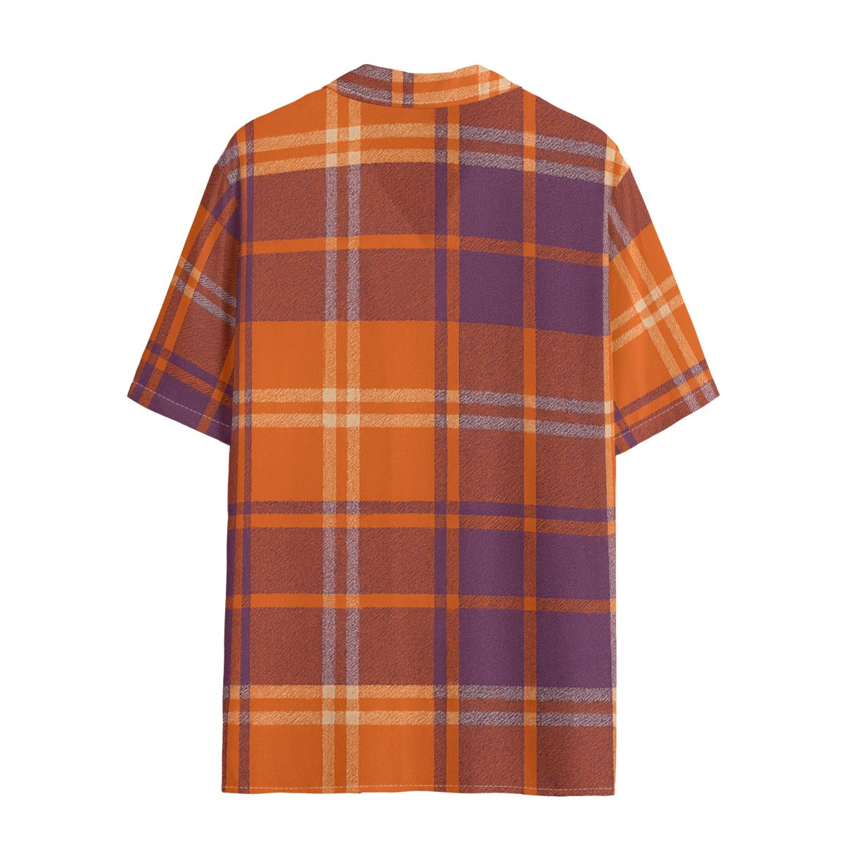 Clemson Tartan Plaid  Women's Hawaii Shirt | Rayon