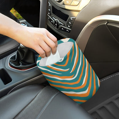 Miami Football Game Day Minimalist Fabric Car Trash Can