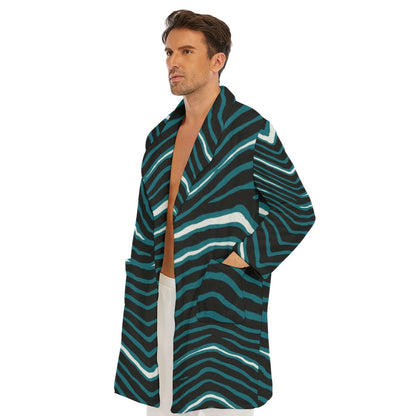 Philadelphia Football Game Day All-Over Print Men's Borg Fleece Robe