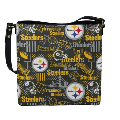 Pittsburgh Steelers Minimalist Square Crossbody Bucket Bag