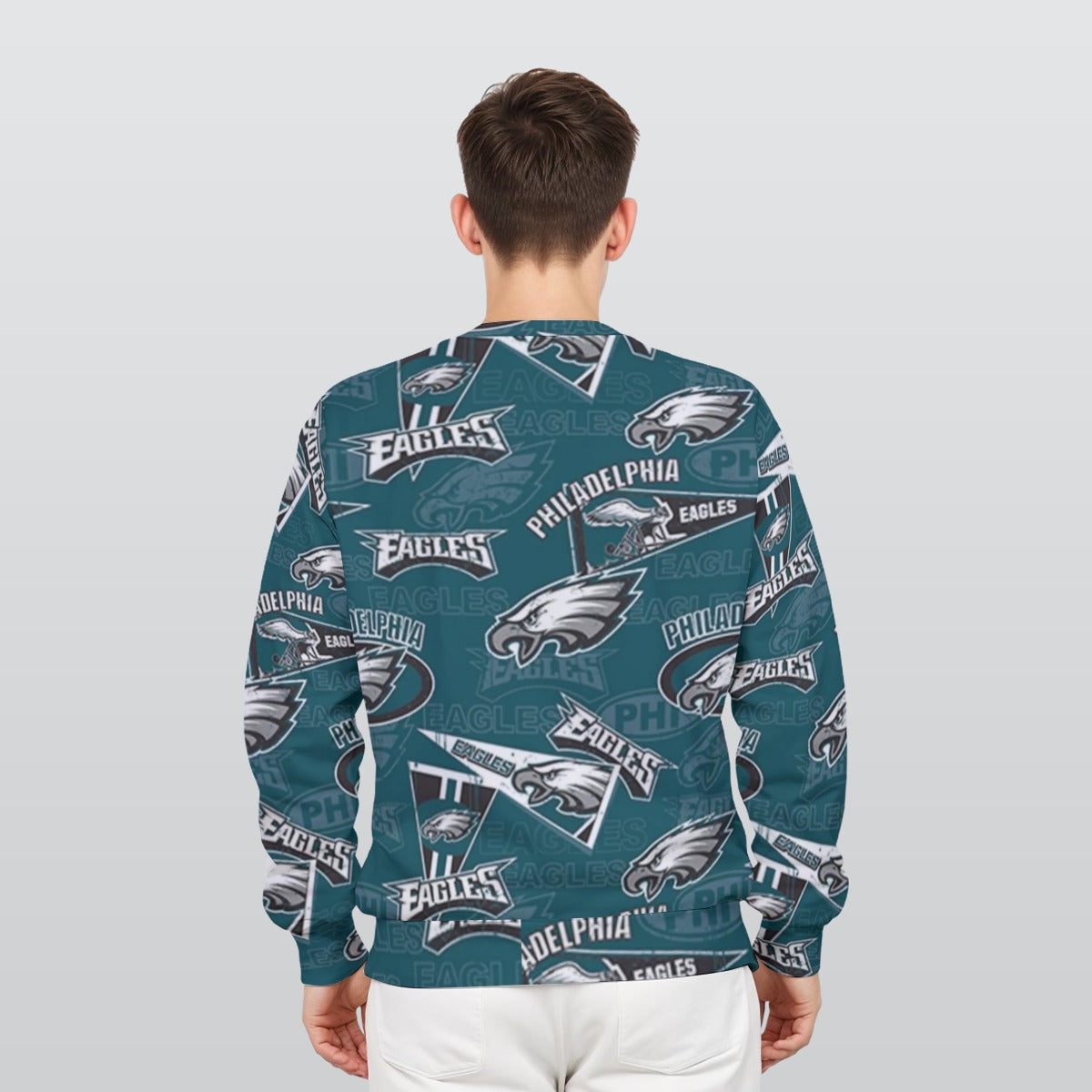 Philadelphia Football Game Day All-Over Print Men's Heavy Fleece Sweatshirt