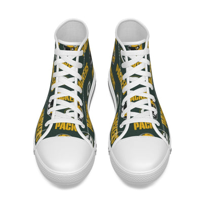 Green Bay Football Game Day Men's Canvas Shoes