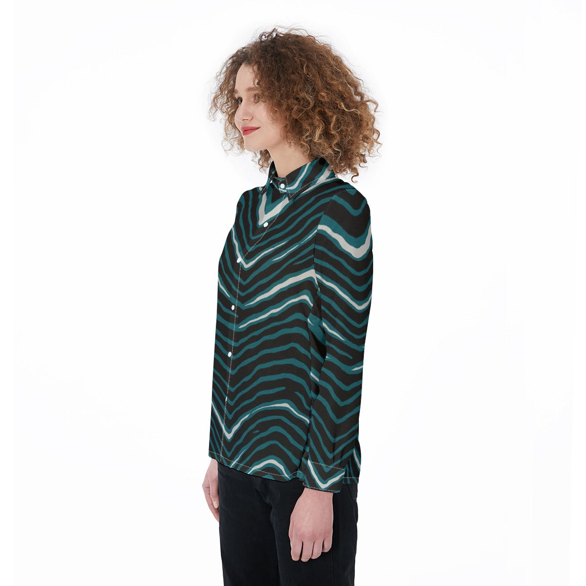 Philadelphia Football Game Day All-Over Print Women's Elastic-Back Shirt