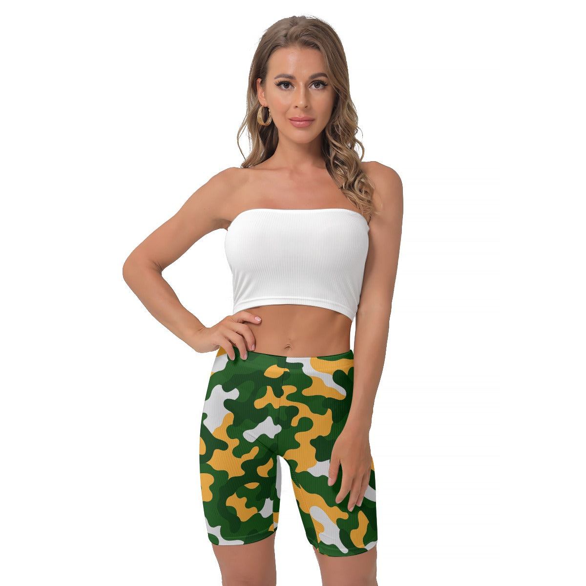 Green Bay Football Game Day All-Over Print Women's Shorts