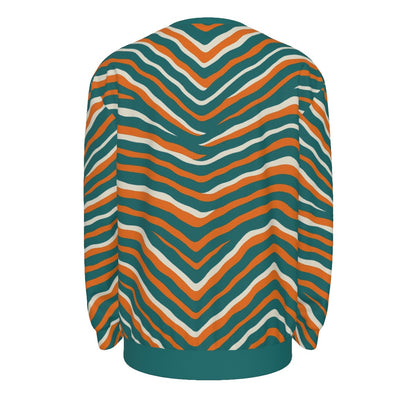 Miami Football Game Day All-Over Print Men's long Sleeve T-Shirt With Dropped Shoulders  | Interlock