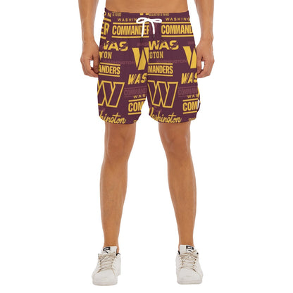 Washington Commanders Men's Side Split Running Sport Shorts
