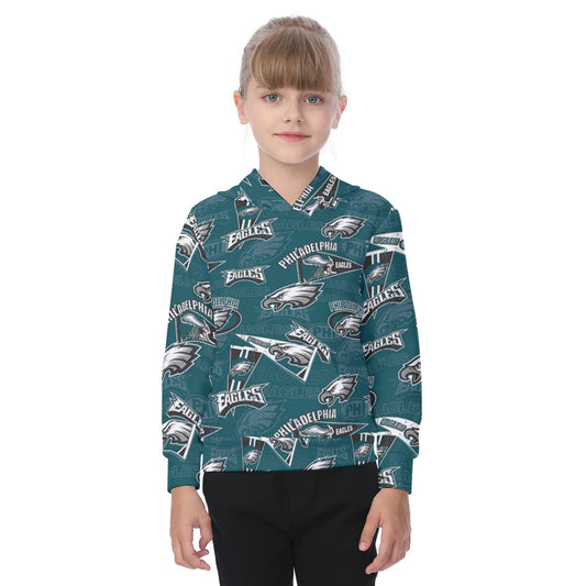 Philadelphia Football Game Day All-Over Print Kid's Heavy Fleece Hoodie