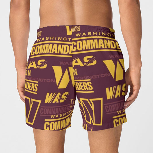 Washington Commanders Men's Short Boxer Briefs|115GSM Cotton poplin