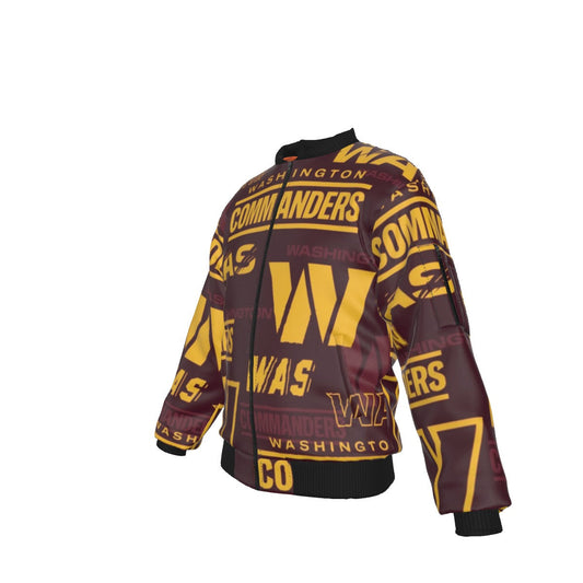 Washington Commanders Men's Bomber Jacket With Sleeve Pocket