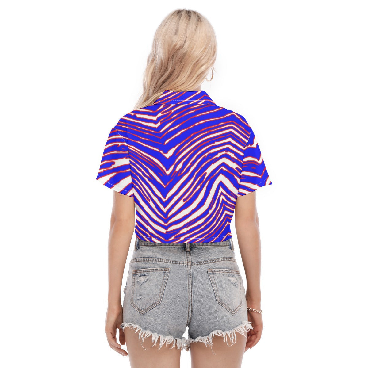 Buffalo Bills Zubaz Women's Cropped Shirt