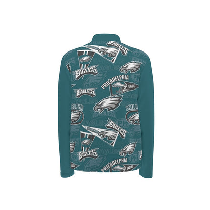 Philadelphia Football Game Day All-Over Print Men's Half Zip Pullover