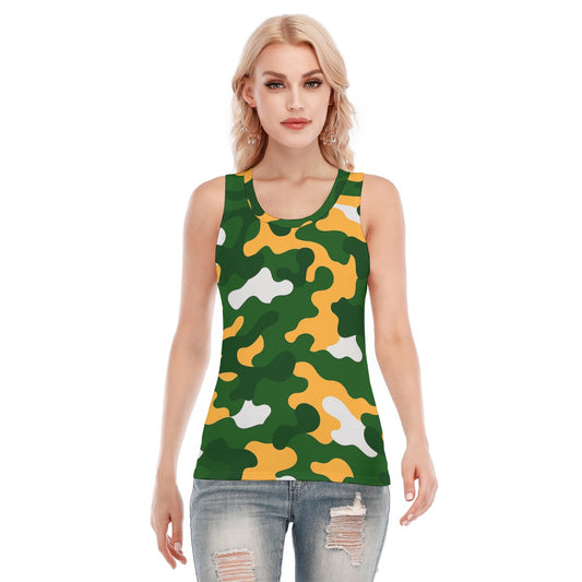 Green Bay Football Game Day All-Over Print Women's Skinny Sport Tank Top
