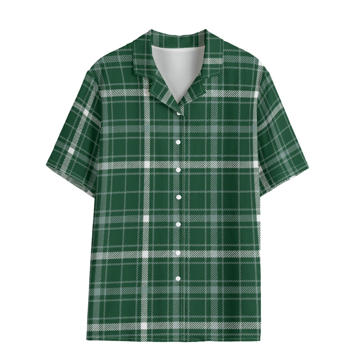 Michigan State Tartan Plaid Spartans Women's Hawaii Shirt | Rayon