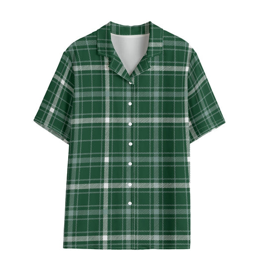 Michigan State Tartan Plaid Spartans Women's Hawaii Shirt | Rayon