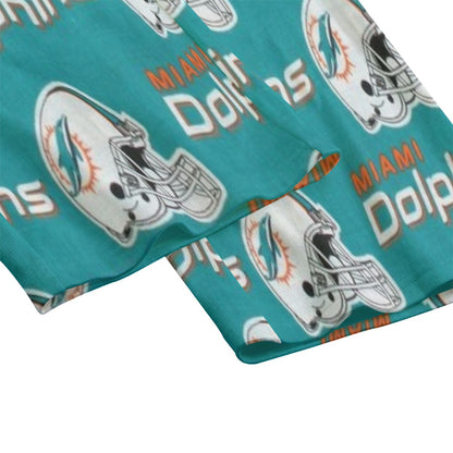 Miami Football Game Day All-Over Print Unisex Knitted Fleece Wide Leg Pants