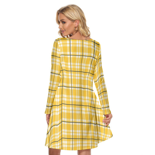 All-Over Print Women's Crew Neck Dress