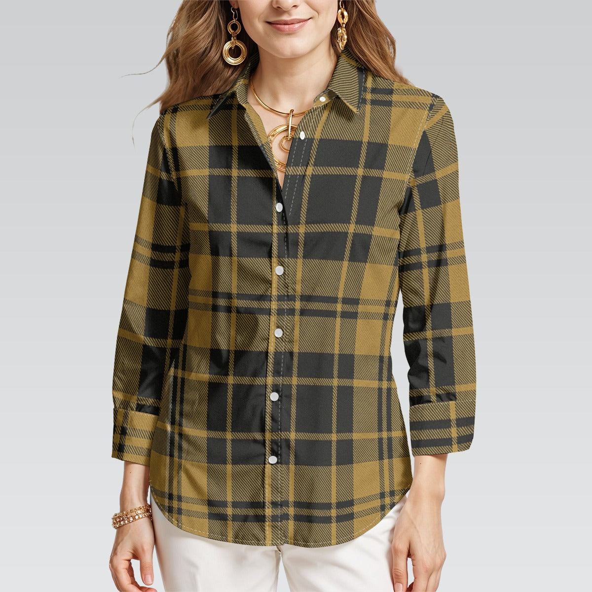 Central Florida - Knights tartan plaid  Women's 3/4 Sleeve Shirt