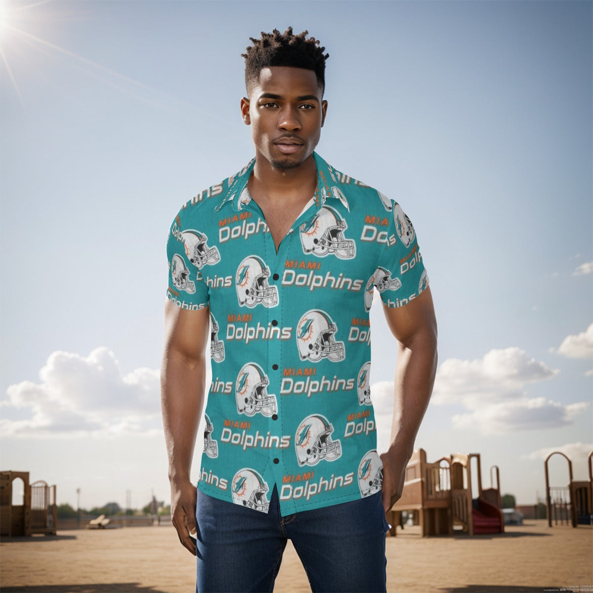 Miami Football Game Day All-Over Print Men's Shirt