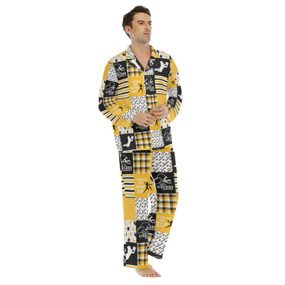 Pittsburgh Steelers Men's Lapel Pajama Set