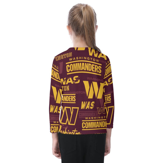 Washington Commanders Kid's O-neck Long Sleeve T-shirt