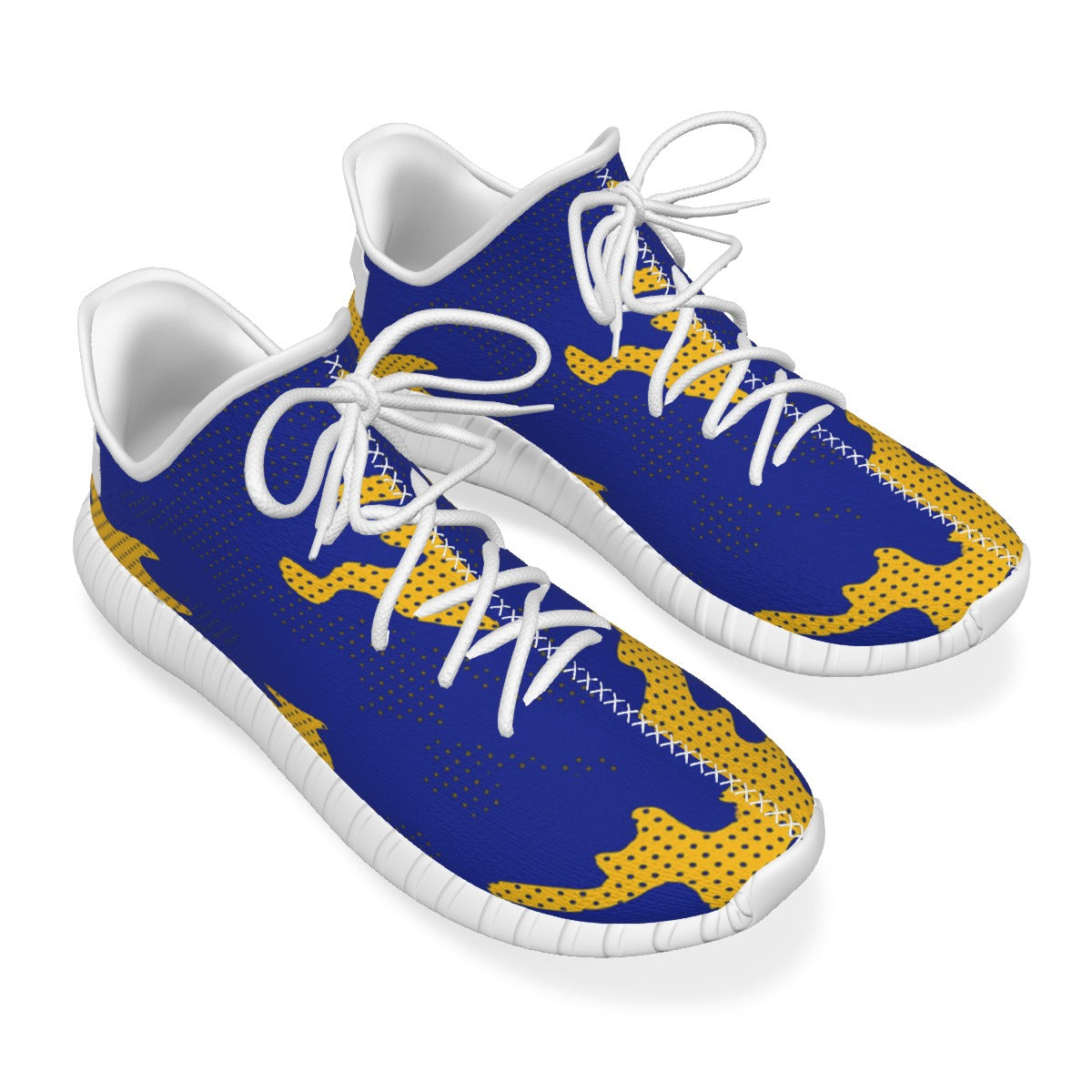 Urban Legend Pittsburgh Panthers Royal Blue Gold White Camo Coconut Sneakers Shoes