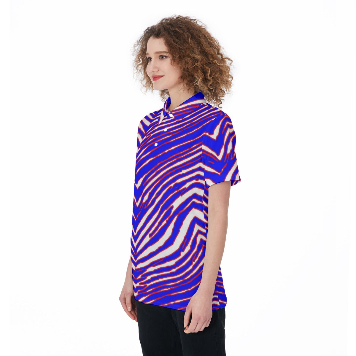 Buffalo Bills Zubaz Women's Polo Shirt