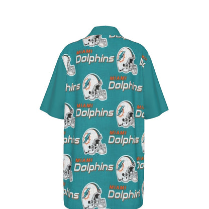 Miami Football Game Day All-Over Print Teenage Polo Collar Jersey |210GSM