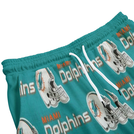 Miami Football Game Day All-Over Print Unisex Knitted Fleece Pants