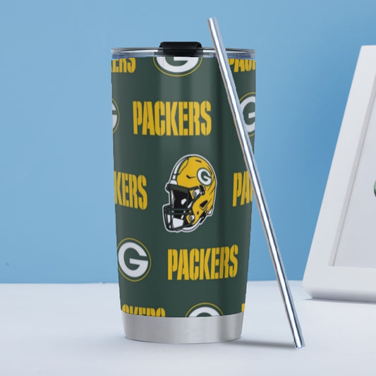 Green Bay Football Game Day Tumbler 20oz (with Straw)
