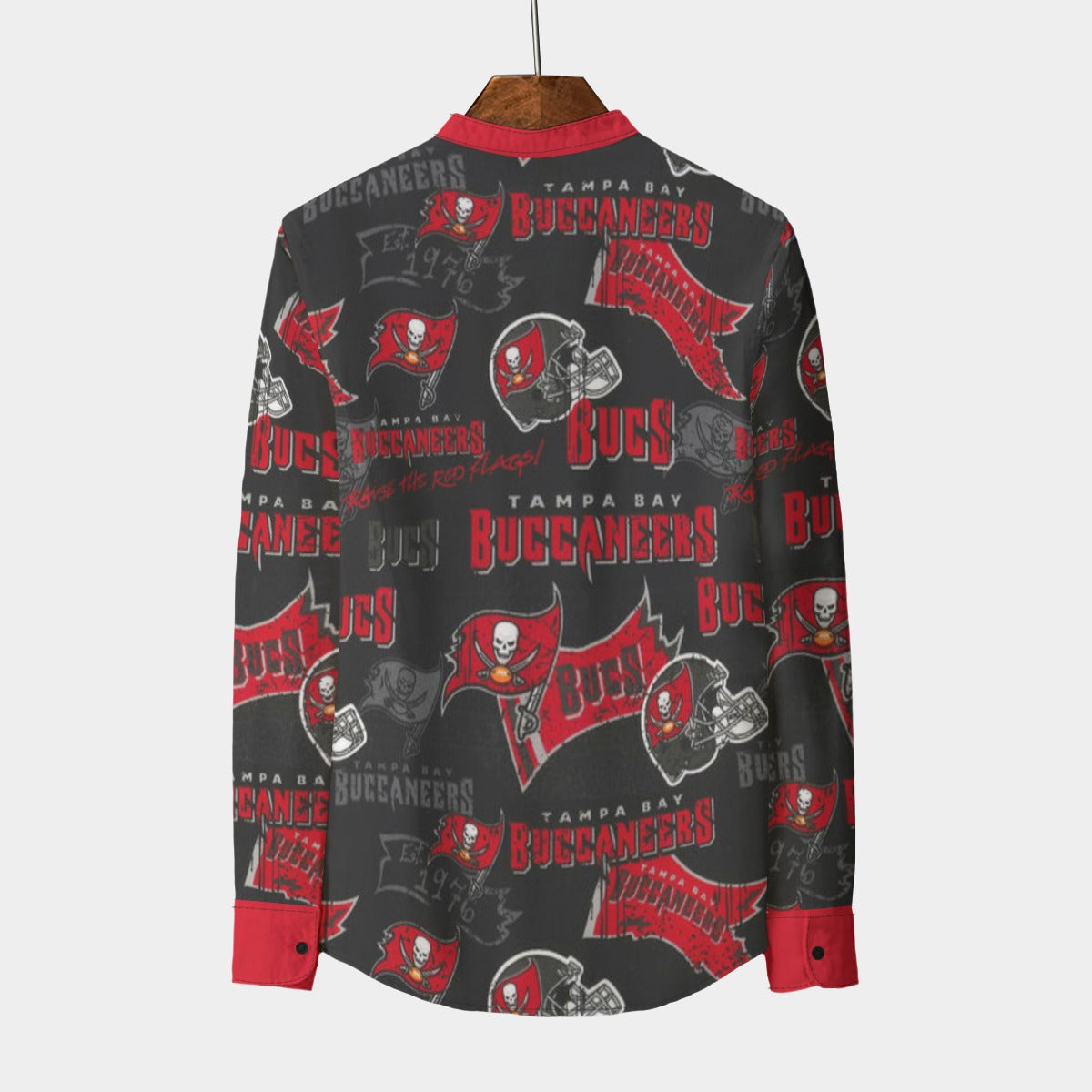 Urban Legend Tampa Bay Buccaneers Stand Collar Shirt With Long Sleeve | 110GSM Imitation Flax