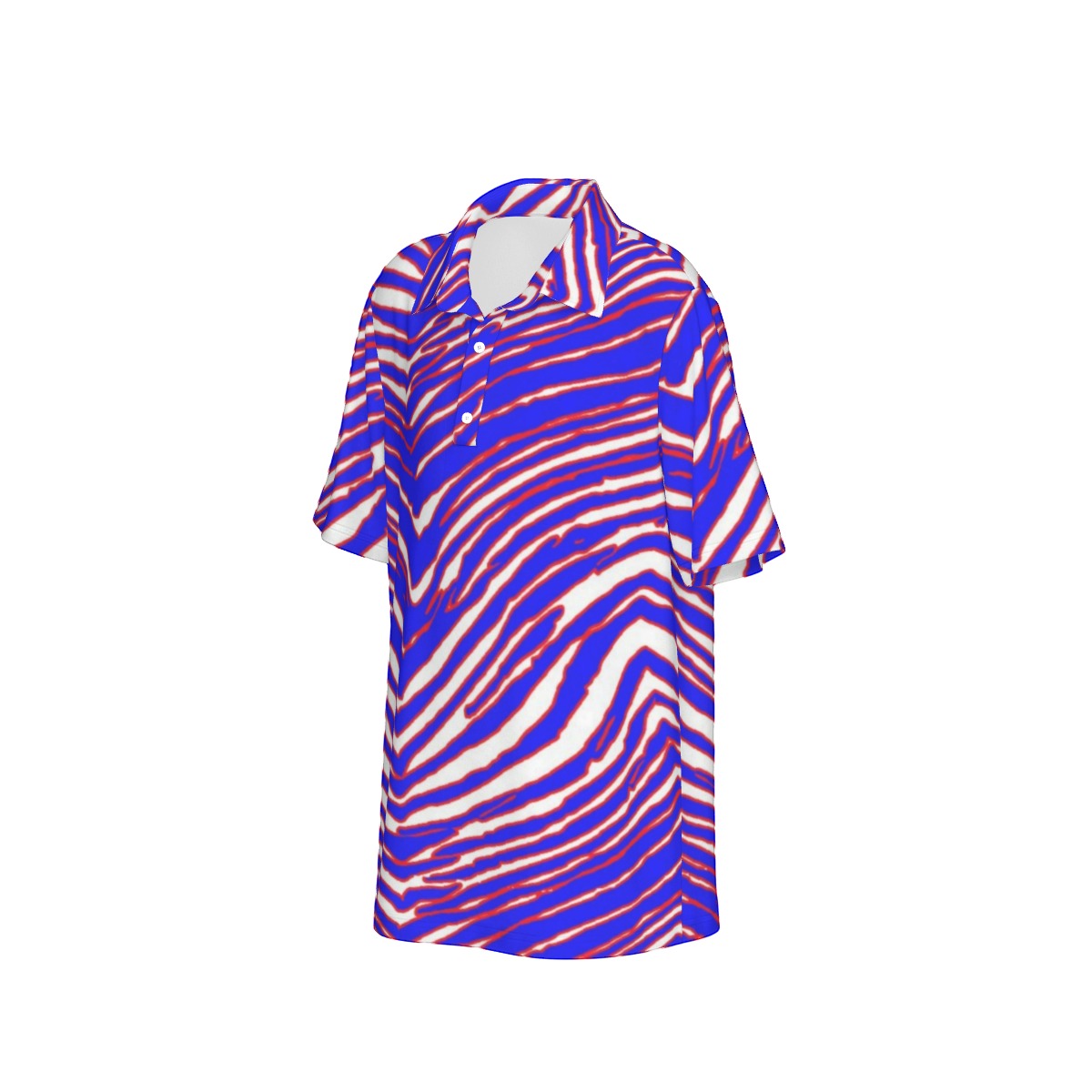 Buffalo Bills Zubaz Teenage Polo Collar Jersey |210GSM