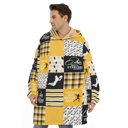 All-Over Print Unisex Sherpa Fleece Hoodie Blanket