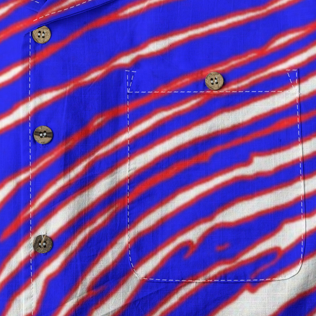 Buffalo Bills Zubaz Men's Casual Hawaiian Short Sleeve Shirt | 125GSM Cotton