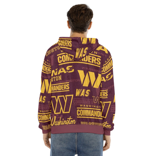 Washington Commanders Men's Pullover Hoodie | Velvet