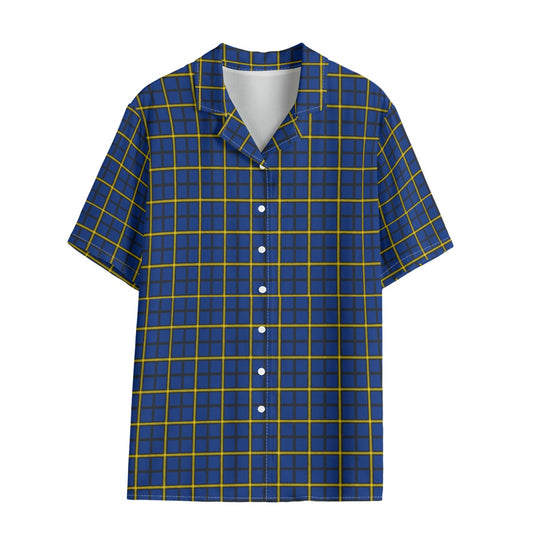 Pittsburgh Tartan Plaid Panthers Women's Hawaii Shirt | Rayon