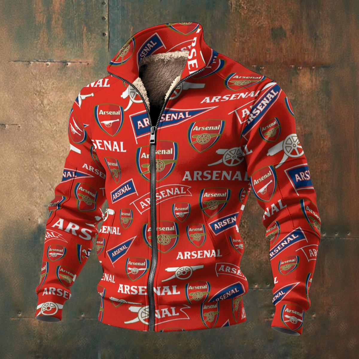 Arsenal FC  Men's Thick Knit Fleece Jacket