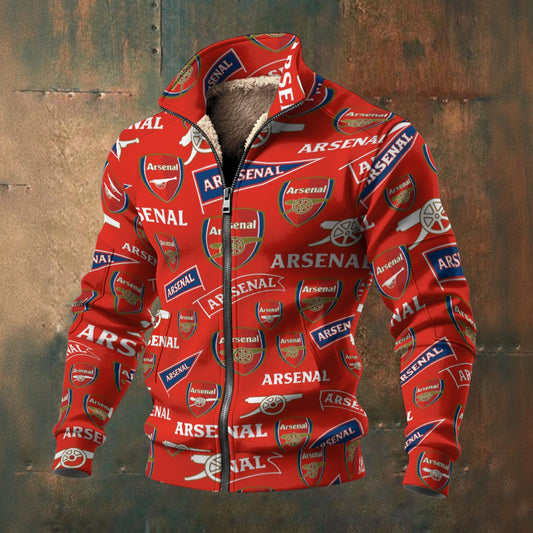 Arsenal FC  Men's Thick Knit Fleece Jacket