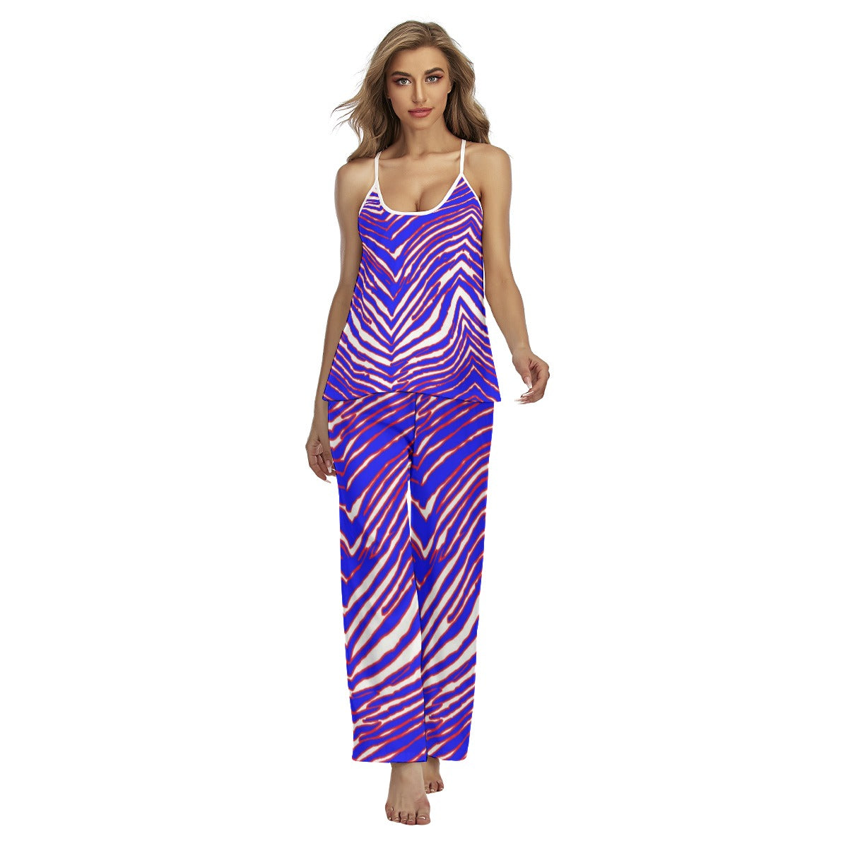 Buffalo Bills Zubaz Women's Cami Pajamas Set