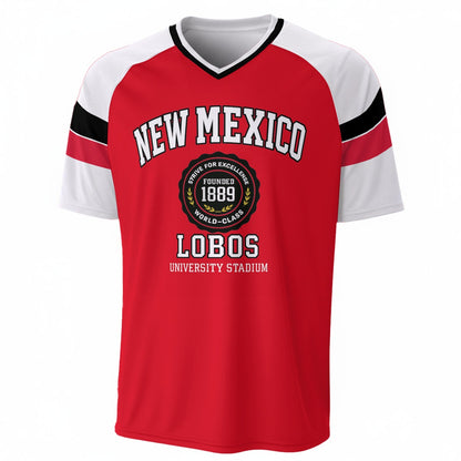 New Mexico - Lobos V-Neck Short Sleeve T-Shirt