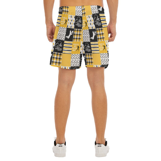 All-Over Print Men's Side Split Running Sport Shorts