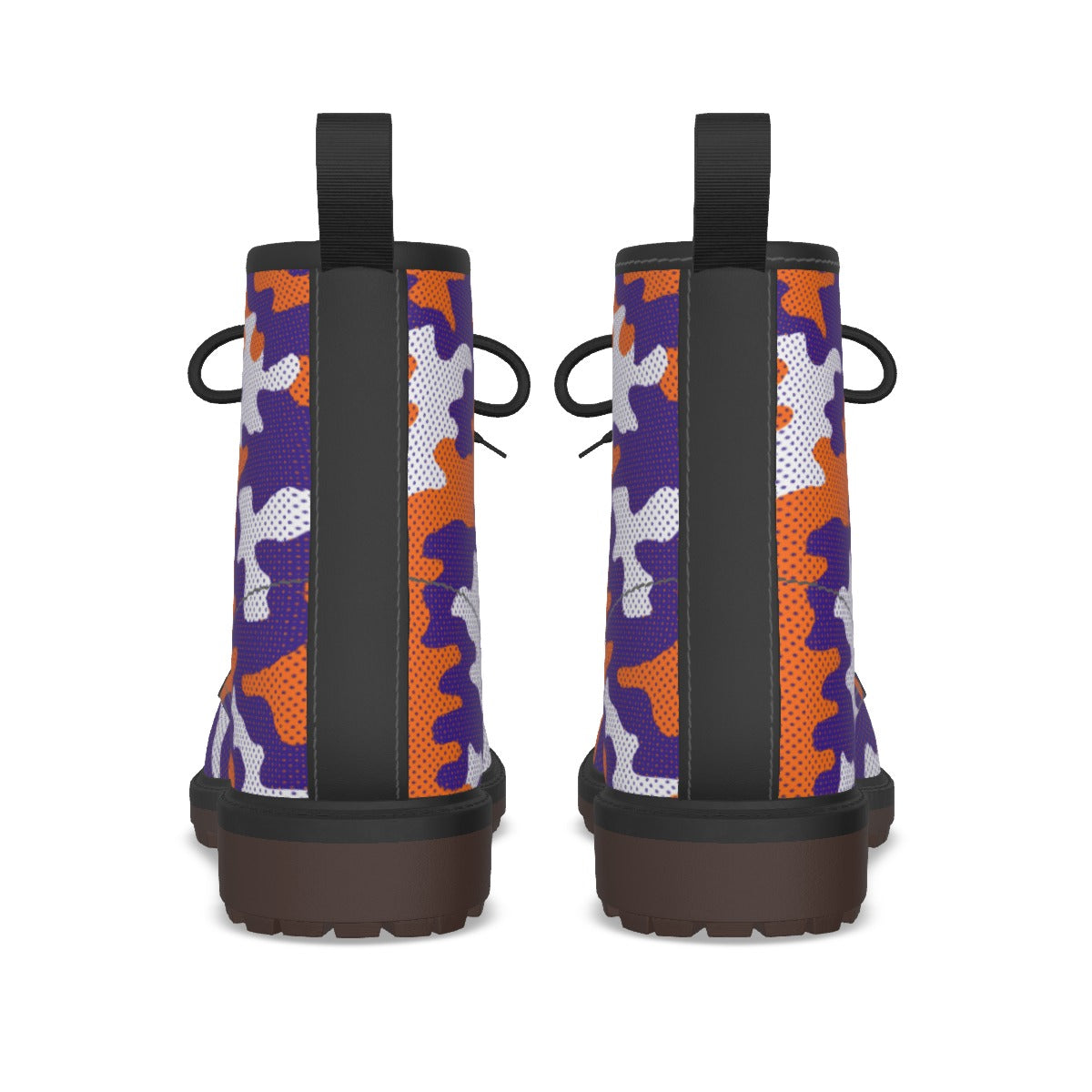 Urban Legend Clemson Orange and Purple Camo Martin Short Boots – Tigers-Inspired Game Day Streetwea