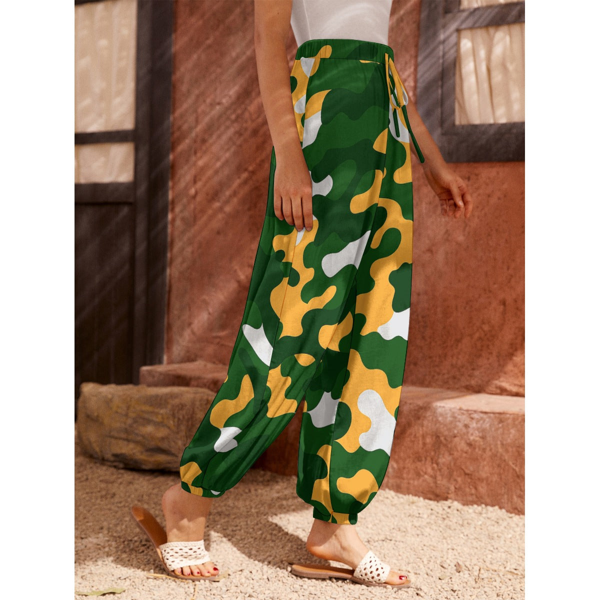 Green Bay Football Game Day All-Over Print Women's Carrot Pants