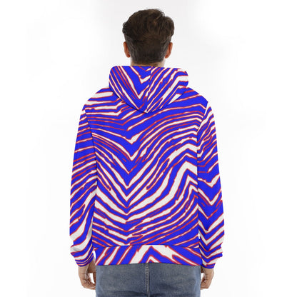 Buffalo Bills Zubaz Men's Hoodie With Placket Double Zipper