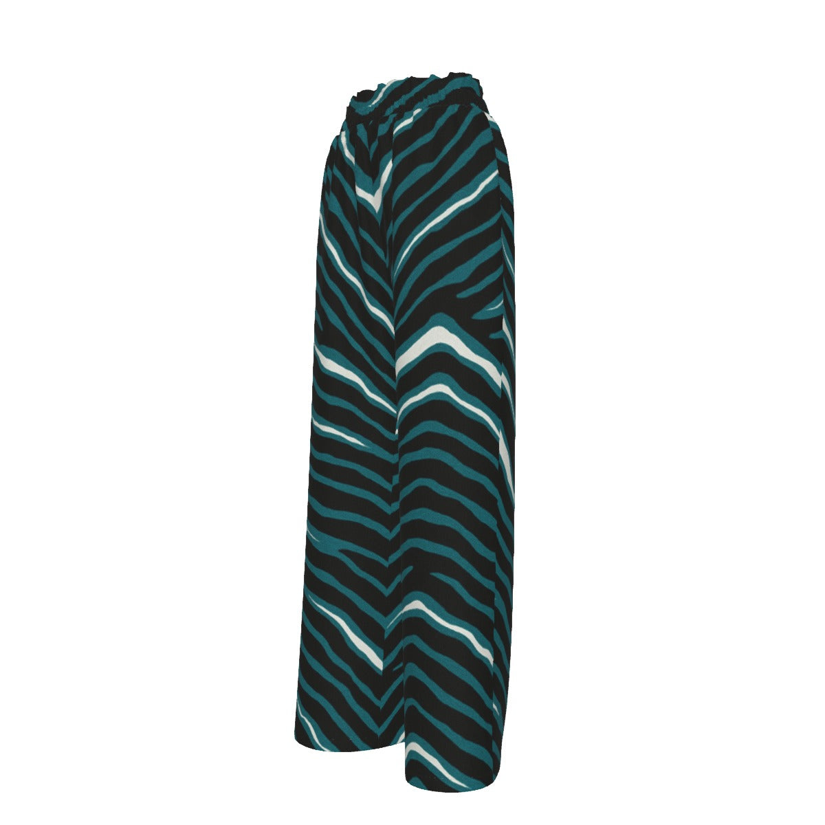 Philadelphia Football Game Day All-Over Print Women's Faux Silk Wide-Leg Pants