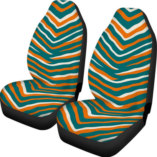 Miami Football Game Day Universal Car Seat Cover With Thickened Back