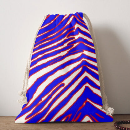 Buffalo Bills Zubaz Double-Side Printing Christmas Bag